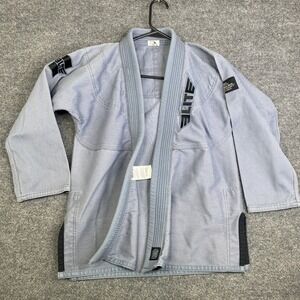 Elite Sports Kids BJJ Gi Jacket Light Blue Gray Martial Arts Uniform Size C2
